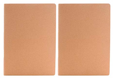 NUOLUX A6 Kraft Hefte in Weiß Einband in Weiß Cover Kraftpapier, 12 Stück