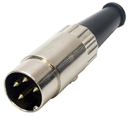 Switchcraft 4 Pin Din Straight Plug. 09BL4M. 210 Degree. Quad 33 44 303 405 405-2