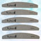 Gelnailsuk 5pcs Grey Nail Files Buffer Sanding 150/150 Grit Zebra Moon Emery Board Nail Art Tips Manicure Pedicure
