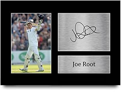 HWC Trading Joe Root Signed A4 Printed Autograph England Cricket Photo Display
