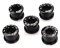 CYSKY Bulloni a Corona Singola 5 Pezzi Bulloni a Corona Singola M8 a Catena Corta Adatti per Bici da Strada, Mountain Bike, BMX, MTB, Fixie (Nero)
