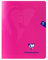 Clairefontaine 313751C Un Cahier Agrafé Mimesys Rose - 17x22 cm - 48 Pages Grands Carreaux - Papier Blanc 90 g - Couverture Polypro