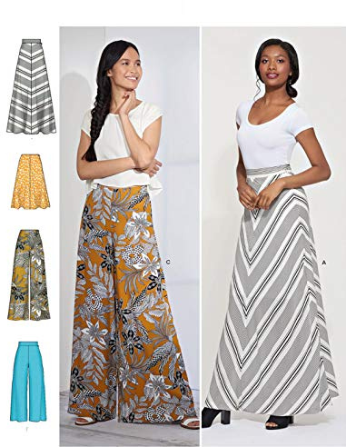 Simplicity Sewing Pattern S8885 Misses' Skirt and Pants,White,Various