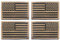 Antrix 4 Stück Coyote Brown Regular und Reversied American US USA Flagge bestickt Patch Taktisch Military United States of America Uniform Applique Hook & Loop Badge Emblem für Rucksäcke Cap Weste