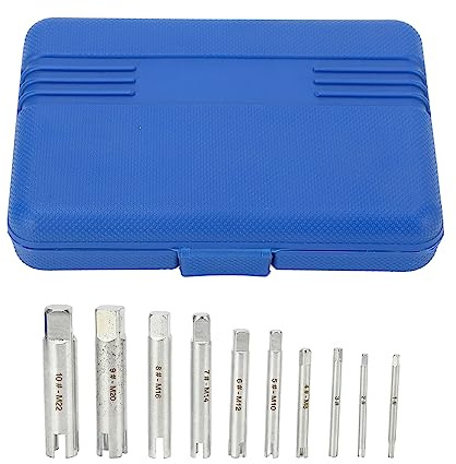 10 - piece Set Bulloni di Estrattore di Viti Rotte, Tap Extractor 4 Flute, Broken Head Screw Remover, Estrattore di Rubinetto in Acciaio 3 Tipi, Strumenti per Riparazione