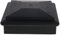 MroMax Capuchon de colonne à dessus plat 12 x 12 cm (L x l) en plastique pour clôture, escalier, main courante, poteau noir, 1 pièce