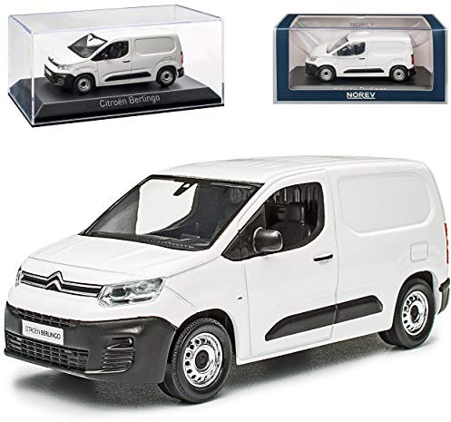 Citroen Berlingo III Kasten Weiss 3. Generation Ab 2018 1/43 Norev Modell Auto mit individiuellem Wunschkennzeichen