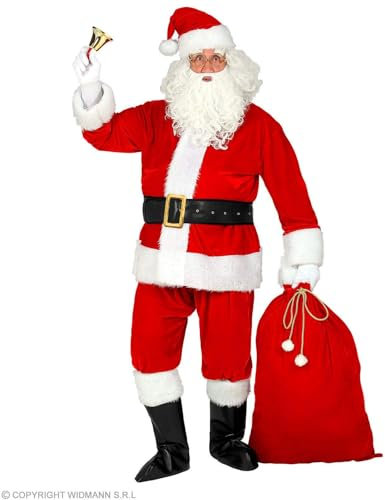 W WIDMANN MILANO Party Fashion - Kostüm Weihnachtsmann, Weihnachten, Nikolaus, Santa Claus, Weihnachtskostüm, Rot