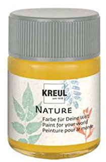 KREUL 49422 - Nature Bienenwabe im 50 ml Glas, wasserbasierte Farbe, aus nachhaltigen, natürlichen Rohstoffen, cremig, schnelltrocknend und lichtecht, für zahlreiche Untergründe
