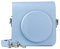 JXE Camera Bag Protective Case Camera Shoulder Bag PU Cover Protector Compatible with Instax Square SQ1 Instant Camera-Blue