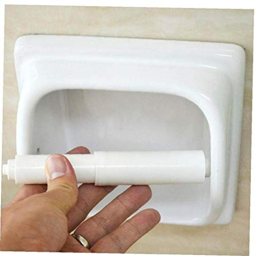 Toilettenpapierhalter, Kunststoff Toilettenpapierrollenhalter Insert in Bad Toilette Ersatzrolle Federbelastete 110mm-160mm