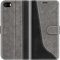 Mulbess für iPhone 5s / 5 / iPhone SE 2016 Hülle, Handyülle Leder mit Kartenfach, Klapphülle mit Magnetverschluss, Flip Case Etui Handytasche Schutzhülle, Stilvoll Grau