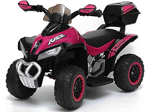 Quad Moto Elettrico Per Bambini Mini Quad Deluxe 6V luci Suoni (Viola)