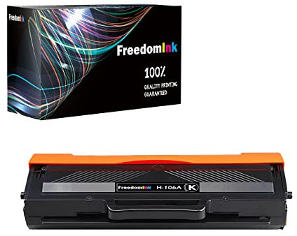 FreedomInk Kompatible Tonerkartusche als Ersatz für 106A W1106A für Laser 107a 107r 107w, für MFP 135a 135r 135w 135wg 137fnw 137fwg (1 Schwarz)