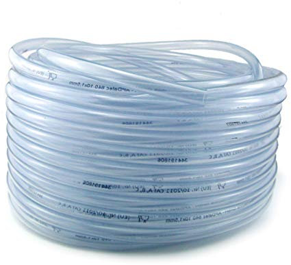 PVC Schlauch Aquariumschlauch Wasserschlauch Luftschlauch Lebensmittel konform Meterware Größen 2-24 mm (Innen-Ø 20 mm, Außen-Ø 24 mm, 1 bar, 2 m)