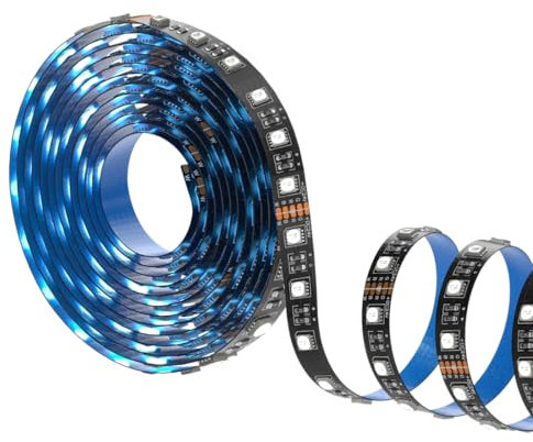 SEZO 5050SMD RGBW LED Strip 4 Farben in 1 Lights DC24V LED Streifen 5M 300LEDs RGBCW (RGB+Kaltesweiß) Dimmbar Beleuchtung IP30 Nicht-Wasserdicht Schwarz PCB für DIY Innendekorationen