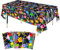 KRUCE 3er Pack Glow Kunststoff Neon Party Tischdecken,Glow Kunststoff Tischdecke,Glow Neon Thema Schwarzlicht Partydekorationen,220 * 130cm