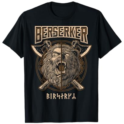 Berserker Viking Norse Païen Ours Guerrier T-Shirt