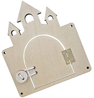 Perfeclan Montessori Spielzeug ab 2 3 4 5 Jahre,Busy Board Zubehör Holzspielzeug DIY Material Früherziehung Spielzeug Motorikspielzeug Sensorik Spielzeug Lernspielzeug für Mädchen Jungen,Schloss