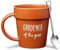VELENTI Gardener Coffee Mug Gift - Funny Plant Pot Mug with Shovel Spoon - Cool Coffee Mugs for Men, Women - Mug for Gardeners, Dad Birthday Gifts, Cute Mom Christmas Gifts (Gardener Coffee Mug)