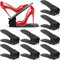 NCKIHRKK 10 Piezas Organizador de Zapatos, Guardar Zapatos de Altura Ajustable, Diseño Grueso y Antideslizante, Ahorra Espacio, Organizador Zapatos para Armario, Negro