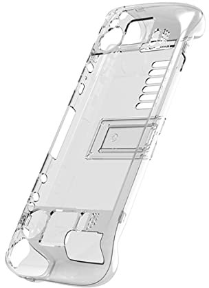 Graootoly Transparent Hard Case für Split Crystal Schutzhüllen Gamepad Cover für Steamdeck Spielkonsole Shell