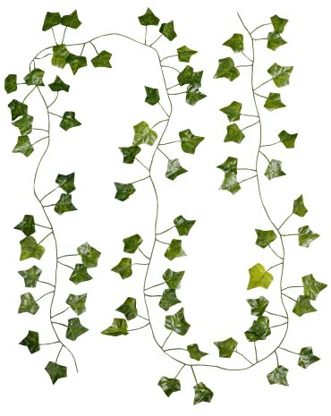 168FT (51m) fake ivy garland artificial fake vines leaf flower balcony décor outdoor plant leaves for garden decorations wall fence screening table bedroom aesthetic