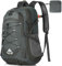 IGOLUMON Wanderrucksack Herren Damen 40L Wasserdichter Rucksack Leicht Faltbarer Reiserucksack Trekkingrucksack mit Reflexstreifen Für Radfahren, Klettern, Bergsteigen und Reisen Sport,Grau