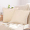 2er Set Sofakissen mit Füllung und Bezug 50x50cm weiche Kissenhülle mit Dekokissen Couchkissen für Sofa, Schlafzimmer, Wohnzimmer, Balkon, beige Driftwood, flauschig, mit verstecktem Reißverschluss