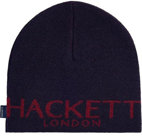Hackett London Jungen Hkt Essential Beanie Verschluss, blau (Marineblau), One Size