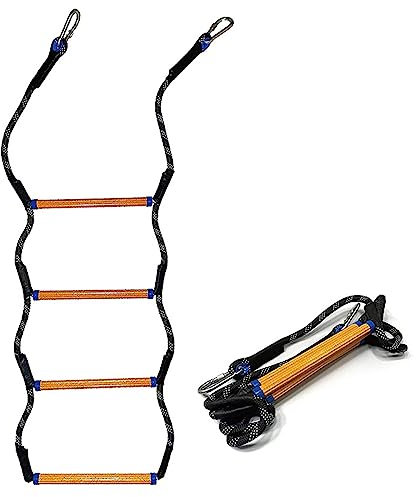 Ranuw Strickleiter Für Boot Bootsleiter Zusammenklappbar Abnehmbar Bootsstrickleiter 4 Stufen Marine Seilleiter Verlängerung Badeleiter rutschfeste Leiter