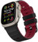 Suphart Correas Compatible con Correa Apple Watch 49mm 45mm 44mm 42mm, Correa Deportiva de Silicona Suave Diseñado para Apple Watch Ultra 2 Ultra SE Series 9 8 7 6 5 4 3 2 1, Negro Rojo