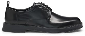 HUGO Lenner_Derb_bo, Derby Uomo, Black, 43 EU