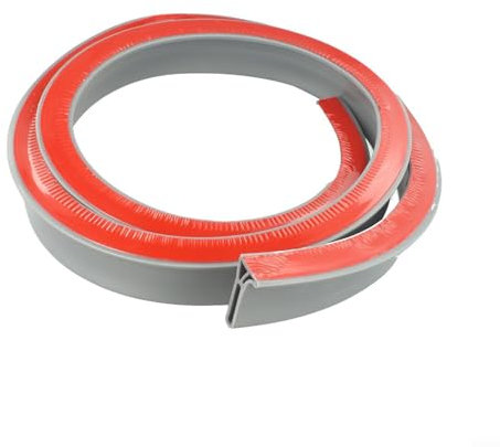 Barriera anti-acqua, barriera in silicone pieghevole per doccia, tappo acqua per ambienti umidi, pavimento, bordo del bagno, per lavello della cucina, pavimento del bagno (5 cm, grigio, 200 cm)