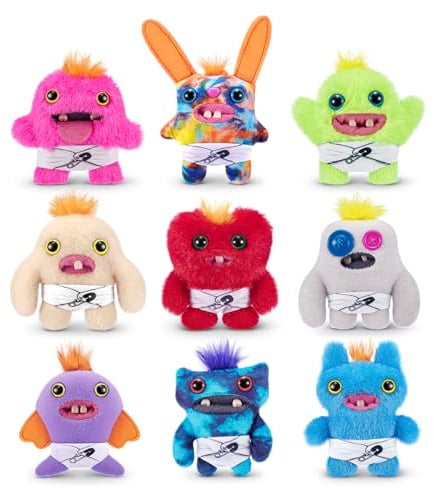 Fuggler Baby Fugg Series 3 von ZURU, 4 Funny Ugly Monster, Plüsch, zum Sammeln, Spielzeug (3 Pack)