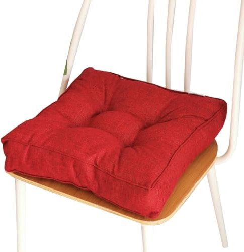 SDNAM Outdoor Stuhlkissen 40x40cm/50x50cm/45x45cm Gartenkissen Auflagen Sitzkissen StühleSitzauflage für Indoor und Outdoor Polsterung Steppkissen/Bodenkissen(S15,45x45X10cm/18x18X4in)