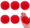 JJUNW 6 Stück Kunstfell Bommel für Mützen, 7cm Pompons für Mützen, Fake fur Bommel Weihnachtsmütze-Schal-Dekoration Christbaumschmuck für DIY Stricken Hut Schuhe Schals Tasche