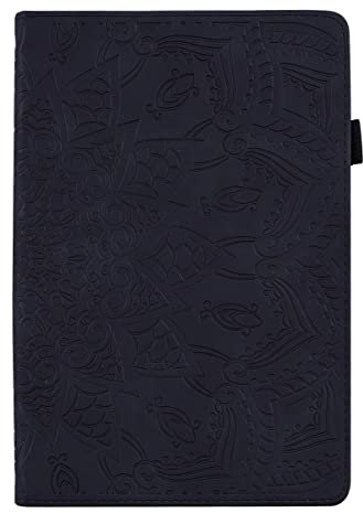 Fundas para tabletas Compatible con Huawei MediaPad T3 de 10 pulgadas y Honor Play Pad 2 de 9,6 pulgadas, delgada, ligera, en relieve, de cuero PU, con tapa, funda Compatible with tableta, PC, ranura