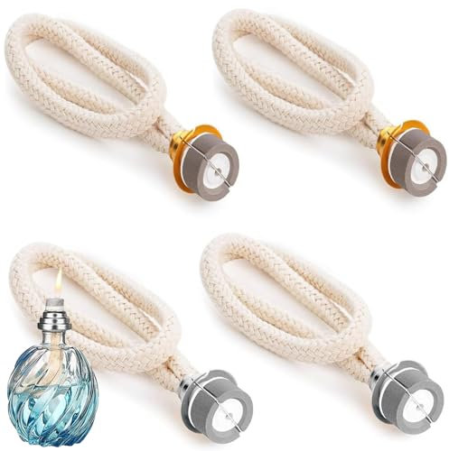 Belvanr 4 Stück Duftlampe Docht für Katalytische Lampe Ersatz Docht Mit Brenner,Ersatz-Docht für Öllampe, für Raumluft Verbessern Aromatherapie Heim Dekoration