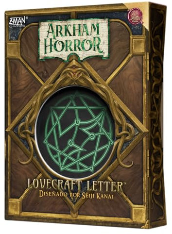 Z-Man Games Arkham Horror Lovecraft Letter, Kartenspiel, ab 14 Jahren, 2 bis 6 Spieler, 30-45 Minuten pro Spiel, Spanisch