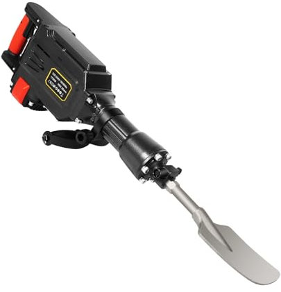 1700w Portable Garden Tree Digger Standing Powerful Electric Heavy Duty Jack Hammer Concrete Breaker Industrial Tool with Craping Chisel & Point Chisel, 360掳 Rotatable Handle