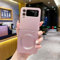 MVVKKY Per Samsung Z Flip 4 Custodia in silicone morbido di lusso Custodia antiurto opaca sottile (per Samsung Z Flip 4/rosa)