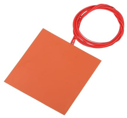 sourcing map Silicone Heating Pad, 12V 120W Heater Film Flexible Heating Plate 120mmx120mm Heater Mat for Constant Temperature