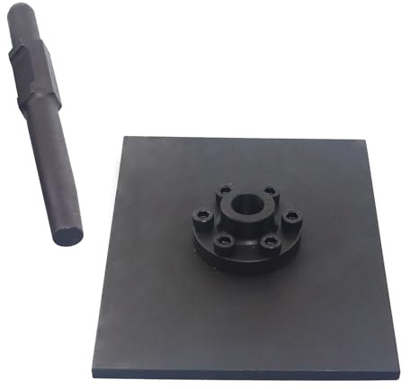 AOMIKITSTU Stampferplatte 1 Stück, 270×260×205mm Stampfer Verdichter, Bodenverdichter Hammer, Chromstahl Handstampfer mit Sechskantgriff, Stampfer Bodenverdichter für Betonarbeiten