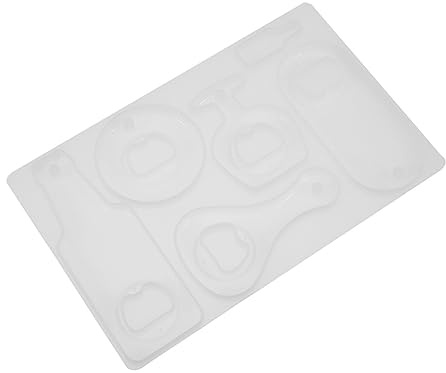 HOMSFOU DIY Silicone Bottle Opener Mold for Home Brewing Beer Spanner Mold Sturdy Resin Crafting Tool for Parties and Gifts