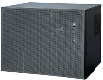 9-Bay NAS Server Chassis, Mini ITX/ATX Tower PC Case, Built-in Cooling Fan, 9-Bay Desktop Network Attached Storage Rack(Black chassis)