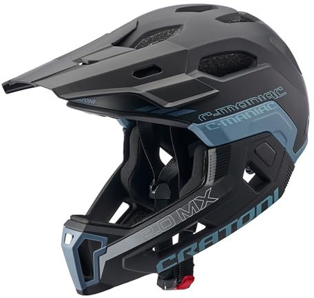 Cratoni C-Maniac 2.0 MX Fullfacehelm Fahrradhelm MTB-Helm, Black