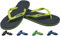 Cressi Beach, Infradito per Piscina Unisex – Adulto, Verde Scuro/Lime, 41/42