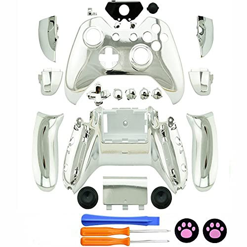 New Custom case scocca con pulsanti per Xbox One wireless controller – argento cromato