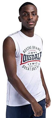 Lonsdale London St.Agnes Slim Fit Camiseta de Tirantes para Hombre